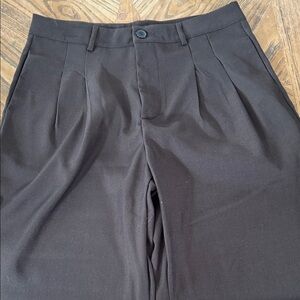 Classic Men's Dark Brown Flat Front Shorts